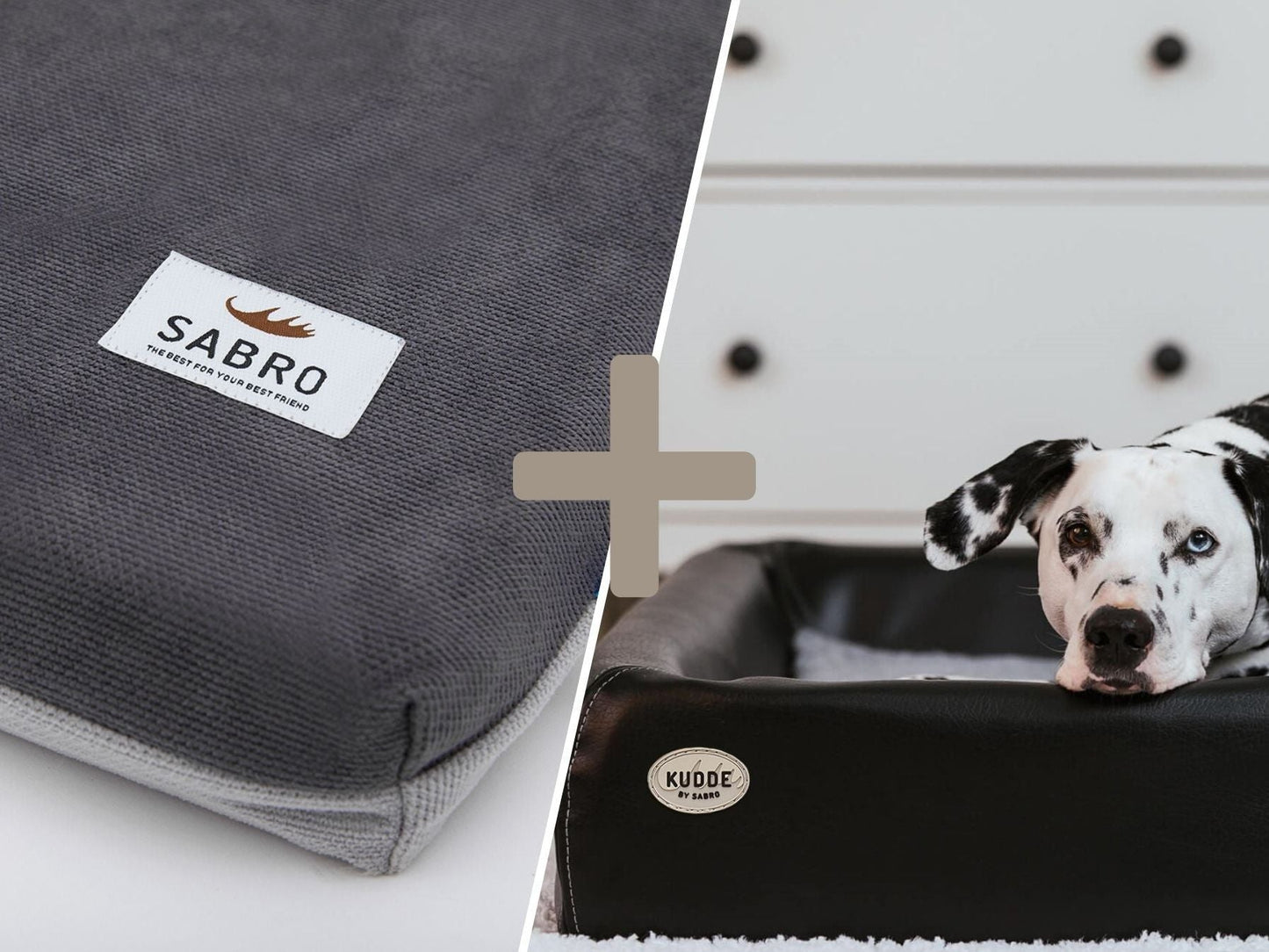 Orthopädisch-Plus Bundle | KUDDE Hundebett + Mumin Einlage Alltid