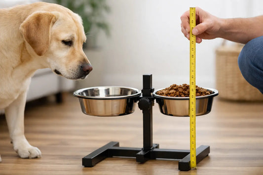 Futternapf-Höhe für Hunde richtig berechnen