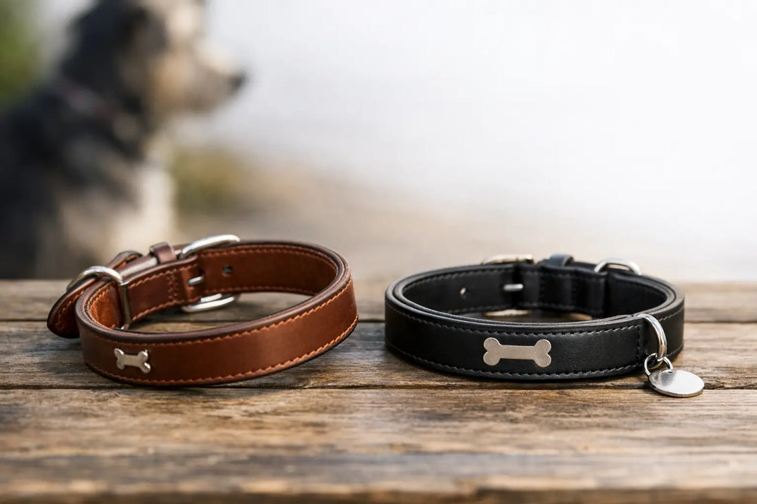 Gravur innen oder außen am Hundehalsband?