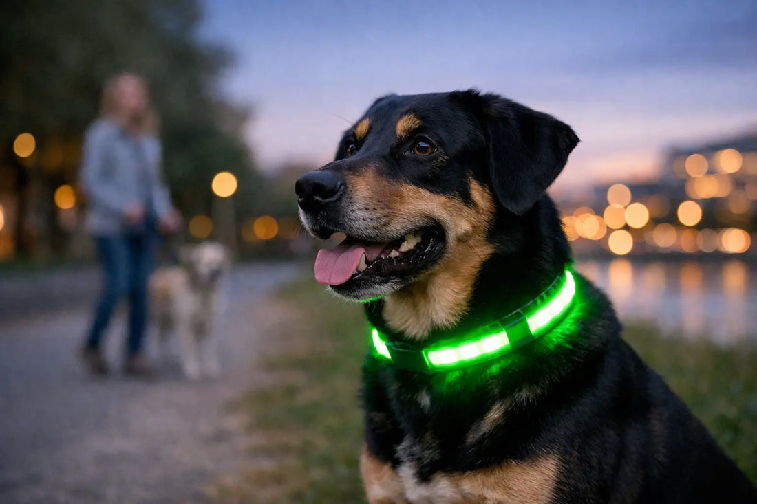 Bewertung Leuchthalsband für Hunde im Alltag