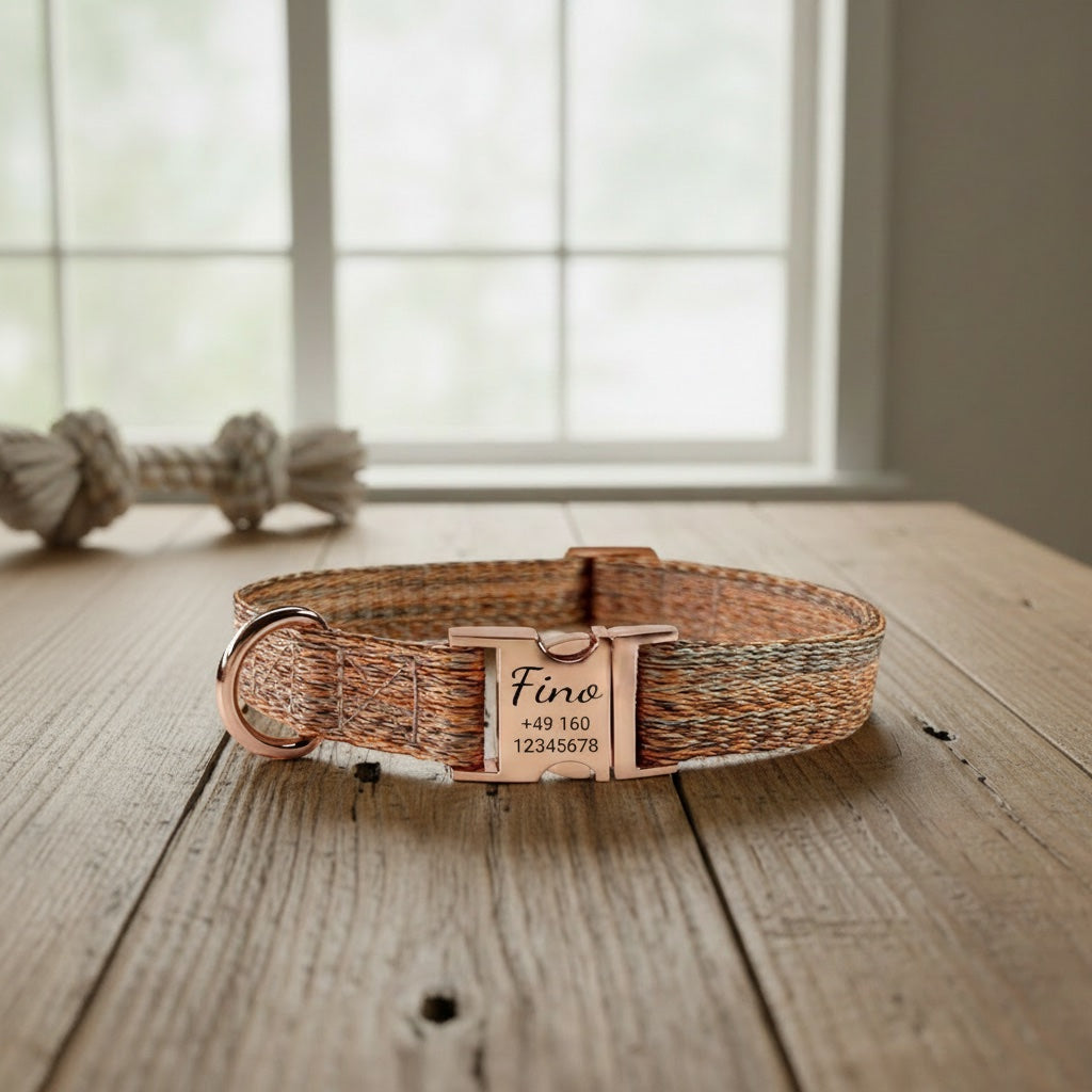 Reflektierendes Hundehalsband, Personalisierbar Mit Gravur – Nylon, Mit Metall-Sicherheitsschnalle, Größen XS-XL