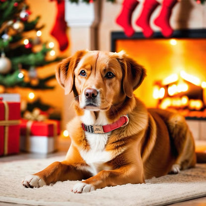 Personalisiertes Hundehalsband Lovi aus Nylon & Leder – Name & Telefonnummer (S–L)