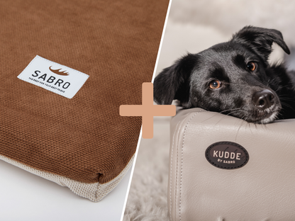 Orthopädisch-Plus Bundle | KUDDE Hundebett + Mumin Einlage Alltid