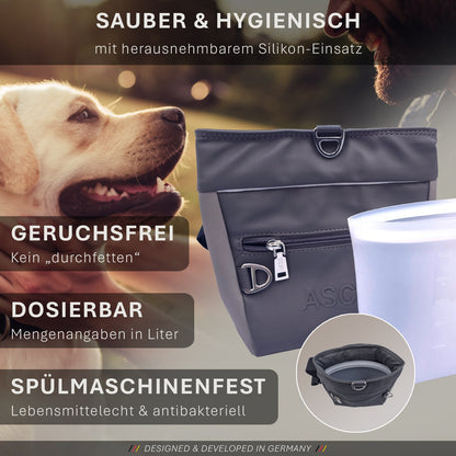 ASCO Leckerlitasche für Hunde mit Einhand-Schnappverschluss