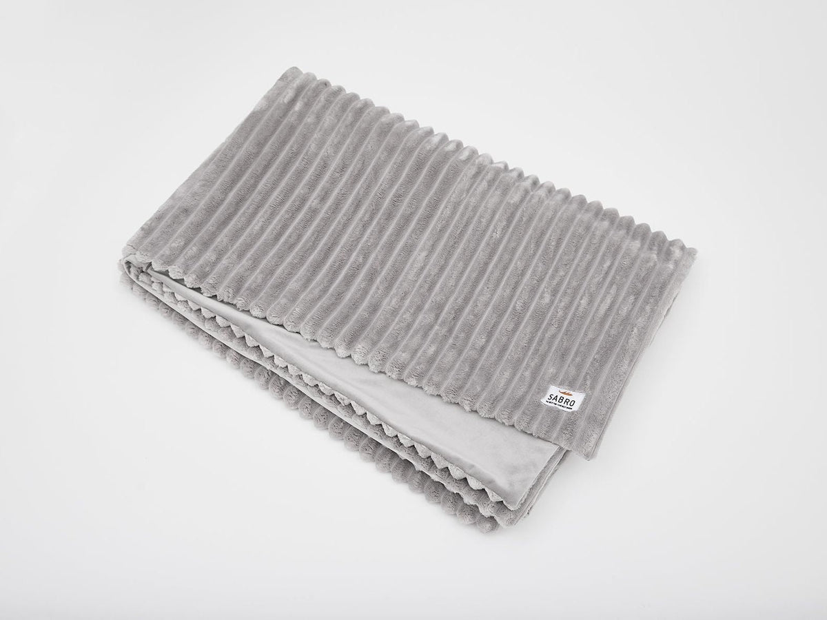 Kuscheldecke VÄRME Breitcord - pearl