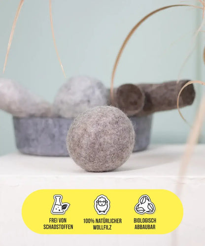 BUDDY. Hundespielzeug aus Wollfilz "Ball"