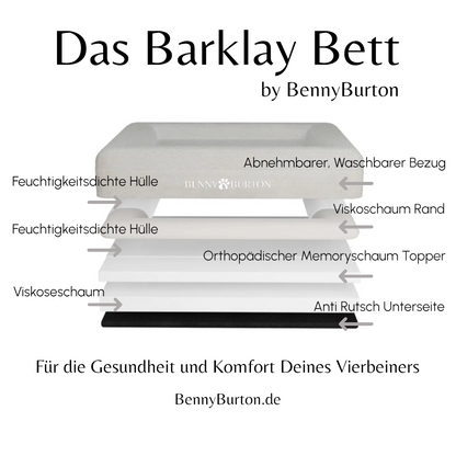 Hundebett Barklay Größe XS mit Bouclébezug