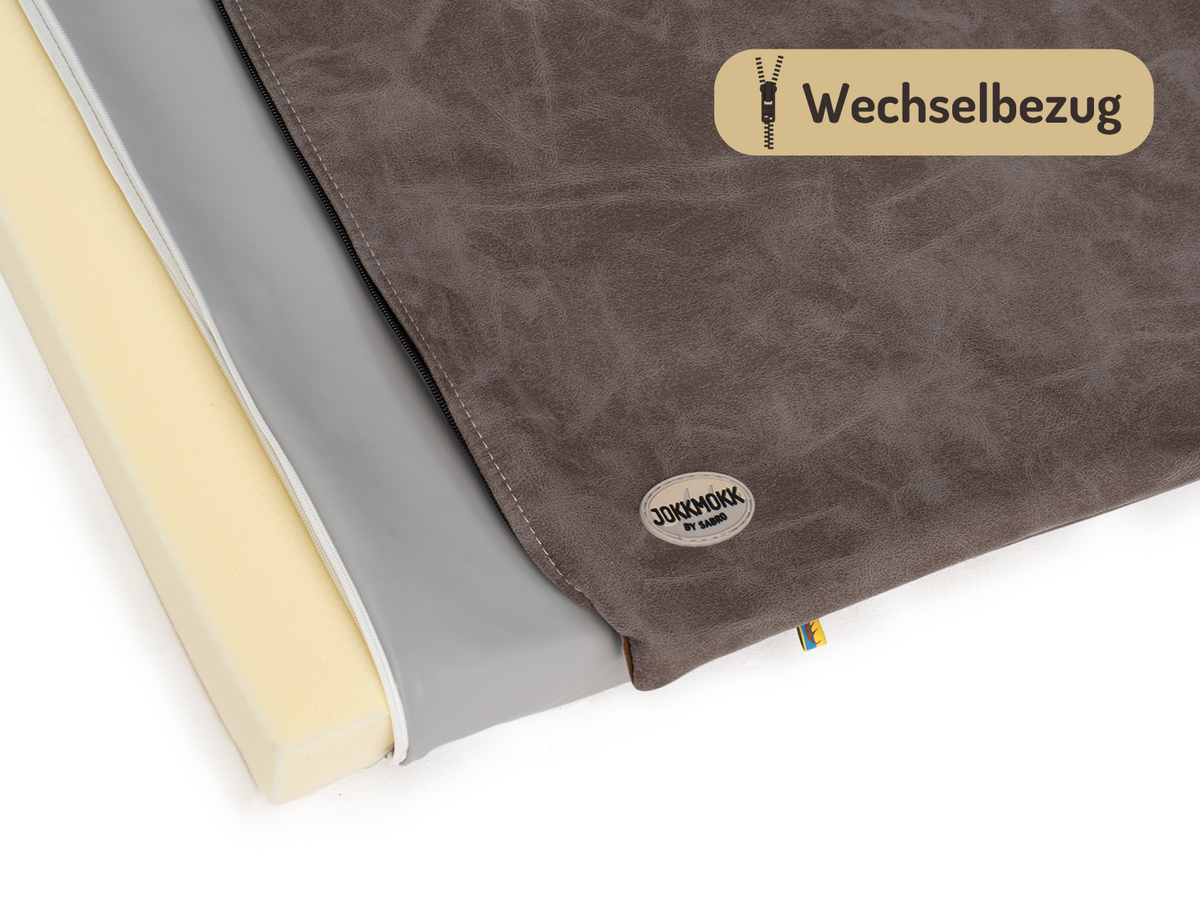 Bezug für JOKKMOKK veganes Wildleder - taupe / S/M (45 x 70 cm)