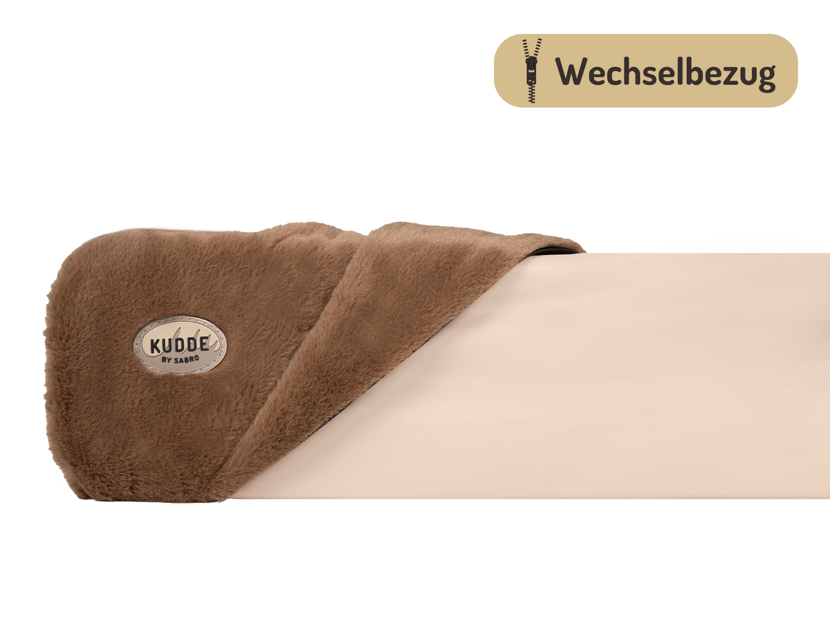 Bezug für KUDDE Kuschelfell (vegan) - nougat / für KUDDE S