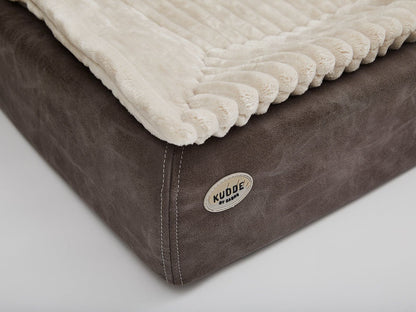 Hundebett KUDDE veganes Wildleder