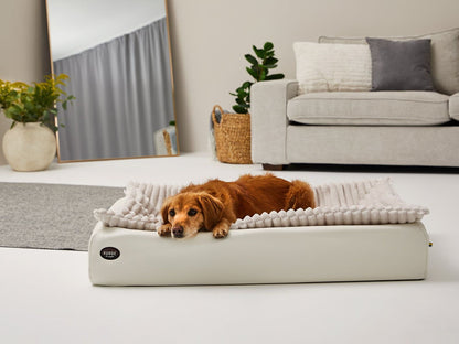 Hundebett KUDDE Pastell Kunstleder