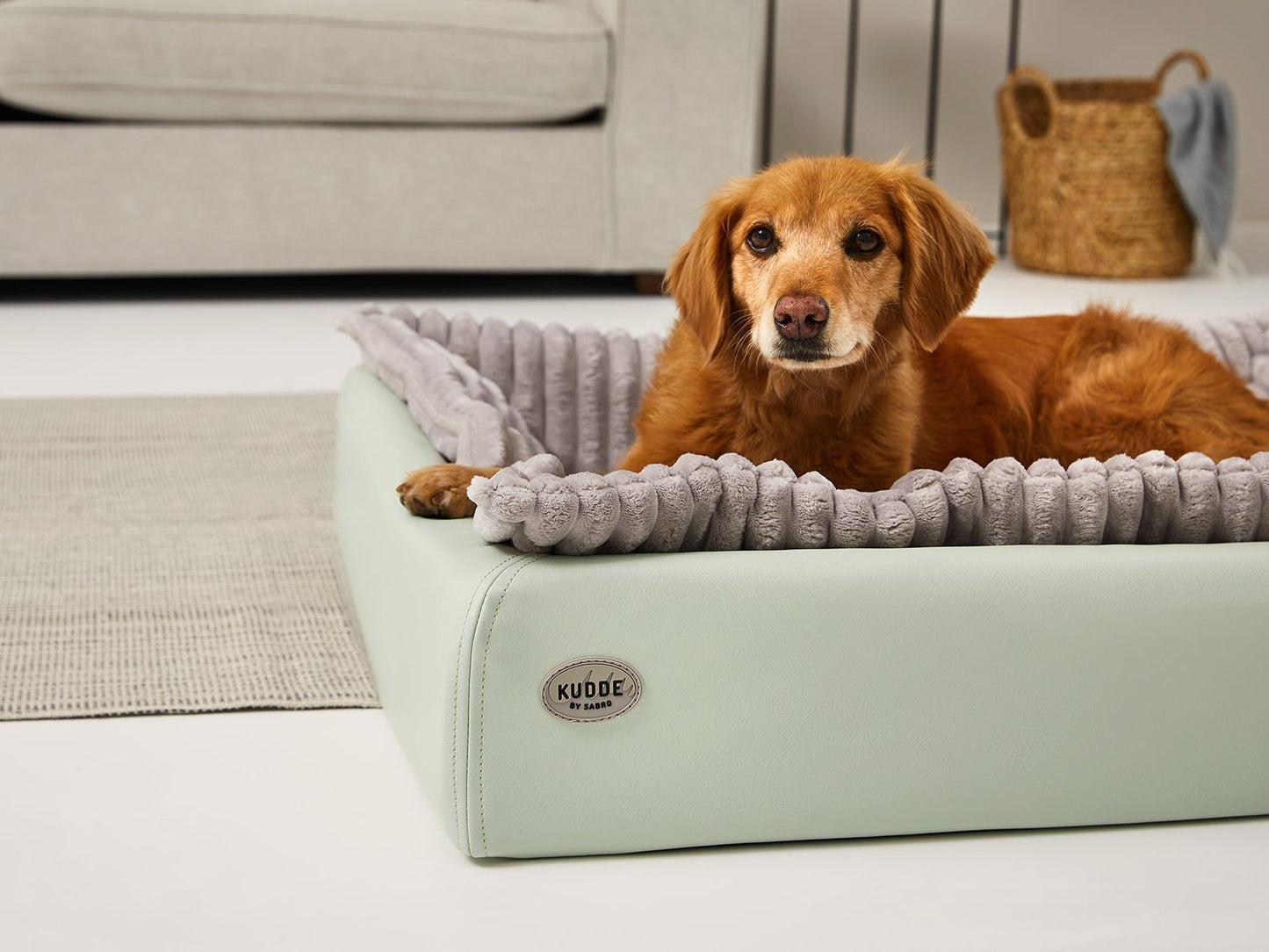 Hundebett KUDDE Pastell Kunstleder