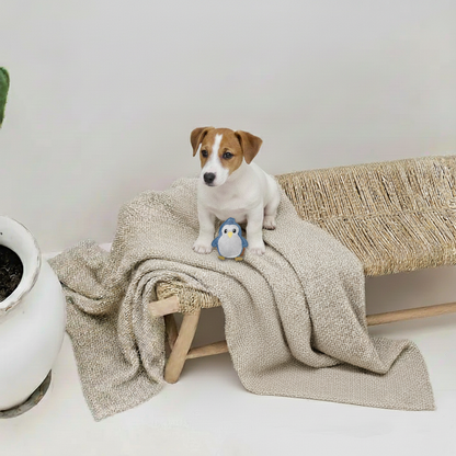 BUDDY. Hundespielzeug aus Leder "Kleiner Pinguin"