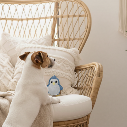 BUDDY. Hundespielzeug aus Leder "Kleiner Pinguin"