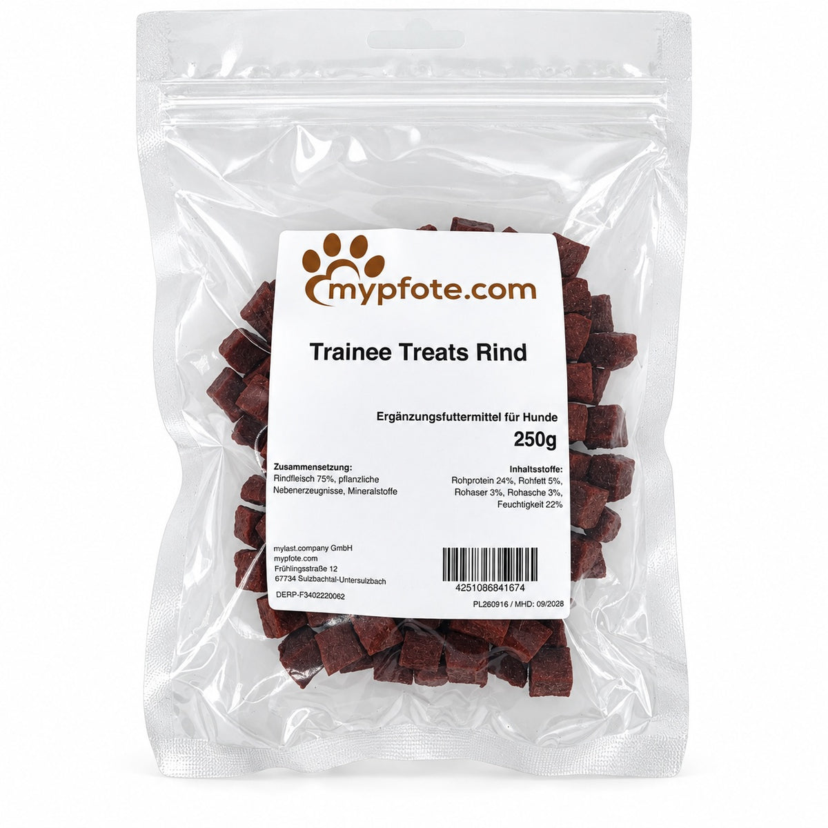 mypfote.com Trainee Treats – Trainingshappen für Hunde | 250 g