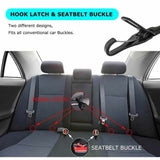 Car seat belt for dogs with adapter for seat belt buckle and Isofix