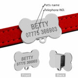 Hundehalsband Leder mit kostenloser Gravur für sehr kleine Hunde