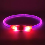 LED-Leuchthalsband / Leuchtring für Hunde
